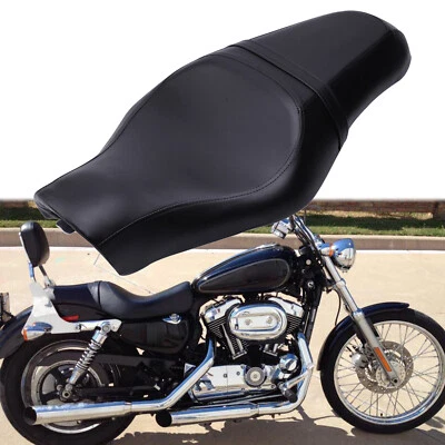 Motorcycle Driver Passenger Two Up Seat for Harley Sportster XL 883 1200 72 Iron