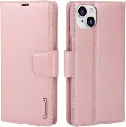 iPhone 15 Leather Wallet Card Holder Case for Apple (2023) - Rose Gold