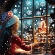 Decorative Snowflake Window Clings Enhance Your Space with Winter Themed Decor