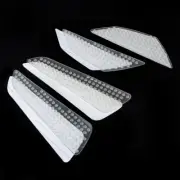 4 Pcs Clear Motorcycle Fuel Tank Traction Side Pad Decal Grips Protector Sticker