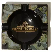 Ceramic Cigar Ashtray w/Vintage Cigar Label Art - Principle Cigars-Nashville, TN