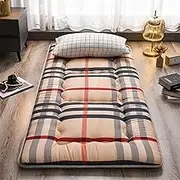 Japanese Floor Mattress, Japanese Futon Foldable Mattress, Roll Up Mattress Tatami Mat, Breathable Floor Lounger Guest Bed for Camping Couch(A,100 * 200cm)