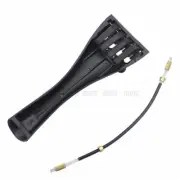 3/4 4/4 Violin Fiddle Aluminum Alloy Tailpiece w/ Tailgut Tailcord 4 Fine Tuners