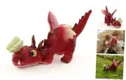 Miniature Fairy Garden and Terrarium Mini Red Dragon Playing with Butterfly