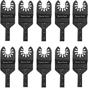 Pack of 10 x 10mm Wide Oscillating Multi Tool Blades/Wood Cutter Saw Blades Set Compatible with Dremel Fein Multimaster Makita Stanley Worx Dewalt Multi Tool Etc Oscillating Multitool Blade