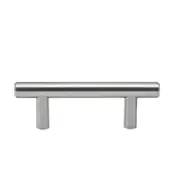 Prestige 64mm Pull Brushed Nickel Round T Handle
