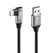5A Fast Charging Nylon Braided Right-Angle Type-C Cable (USB to C)