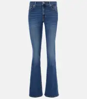 [7 For All Mankind] 7 For All Mankind Low-rise bootcut jeans UK 10 blue