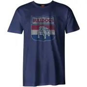 Western Bulldogs AFL FE1424 Mens Retro Logo Short Sleeve Printed T Shirt New