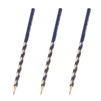 在飛比找momo購物網優惠-HB洞洞鉛筆 藍色30支(三角鉛筆/學習鉛筆/凹槽鉛筆)