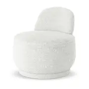 Alaiza Bouclé Accent Chair - Cream White