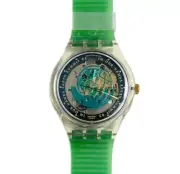 Swatch Watch Time to Move SAK102 1992 Automatic Swiss Neon 38mm Working Vintage