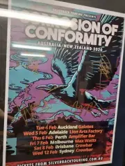SIGNED Corrosion Of Conformity Australian Tour Poster FRAMED.