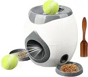 Dog Ball Thrower, Pet Baseball Automatic Thrower, Interactive Ball Shooter Treat Feeder for Dogs Mental Stimulating Enrichment Outdoor Indoor