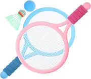 GANAZONO 1set Boy Girl Badminton Rackets and Tennis Sports Kit for Indoor and Hand-Eye Coordination and Parent-boy Girl Interaction