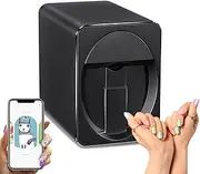 QLXYYFC Nail Painting Machine,Tabletop DIY Nail Printer Machine,Portable Nail Printer for Nail Salon/Nail Lovers(Light Blue)