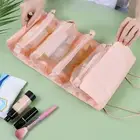 Roll Up Make Up Storage Bag Polyester 4 In 1 Detachable Washable Travel US
