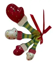 Temptations Winter Whimsy Ceramic Measuring Spoons