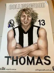 2010 - Collingwood FC AFL Premiers- Dale Thomas official Weg Poster #13