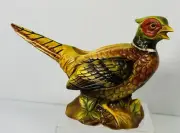 Ceramic Ring Necked Pheasant Bird Planter Vintage