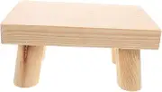 Yardenfun Wooden Step Stool Portable Friendly Footstool for Easy Shoe Changing Safe and Sturdy Design for Bathroom and Home Use Engaging Decor for Spaces