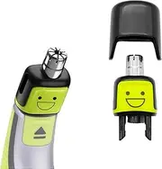 Smiley Replacement Nose Hair Trimmer Head for OneBlade - Compatible with QP2724, QP2630, QP2520, QP2734, QP2834 & OneBlade Pro QP6530 - Dual Edge Blades for Comfortable Grooming(1 Pack)