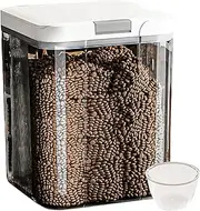 Pet Food Container | Food Storage Container,Transparent Stackable 5L Airtight Bucket for Garages Households Keep Refreshing Kitchens Homes Pantries Organizing