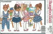 Butterick Sewing Pattern 5075 Jumper Jumpsuit Top Girl Toddler Size 2-4