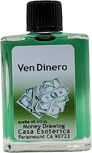 Money Drawing Oil (Ven Dinero Aceite) Spiritual Anointing Oil by CASA ESOTERICA MAGICK SPACE - 0.5 FL OZ (1 Pack)