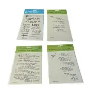 Lot of 4 NEW Sealed Poems & Scriptures Stickers For Scrap Booking