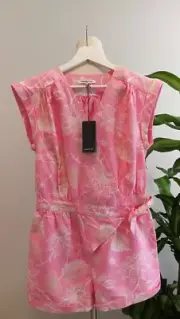 COUNTRY ROAD TEEN GIRLS PINK FLORAL JUMPSUIT PLAYSUIT SIZE 16 BNWT RRP $89.95