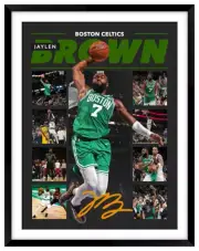 Jaylen Brown Boston Celtics Signed Framed Memorabilia