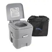 Portable Toilet, Compact Indoor Outdoor Commode, Travel, Camping, RV, Boating