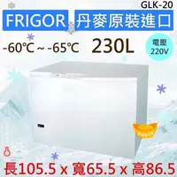 在飛比找蝦皮購物優惠-【聊聊運費】FRIGOR 丹麥超低溫 冰櫃 臥式冰櫃 冷凍生