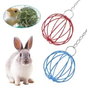 Pet Rabbit Hay Manger Food Feeder Grass Rack Ball Guinea Pig Hamster Feeding AU