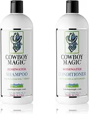 Cowboy Magic Rosewater Shampoo and Rosewater Conditioner Bundle 32oz Each