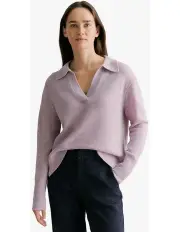 [Trenery] Cashmere Polo in Mauve Pink