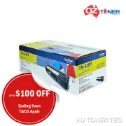 Genuine Brother TN348Y YELLOW High Yield Toner DCP9055CDN HL4150CDN *CLEAR!*