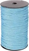 uxcell 1/4 Inch Polypropylene Rope Braided Ropes, 328ft Nylon Rope Hollow Utility Cord for Clothesline, Camping, Hiking, Outdoor, Sky Blue