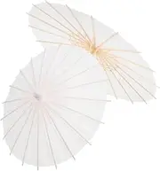 [WOFASHPURET] Diy Art Craft Umbrellas Oil-paper Rain Umbrellas Small Blank Hand Painting School Supply