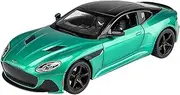 Die Casting 1:24 for Aston Martin DBS Simulation Alloy Car Model Miniature Sound and Light Pull-Back Model Vehicle Ornaments Presents Ornaments(Green)