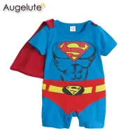 在飛比找momo購物網優惠-【baby童衣】任選 包屁衣 英雄造型短袖 32005(藍)