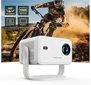 Magcubic Smart L018 Native 1080P 650ANSI 4K Android 11 180° Projector with Auto Keystone Correction Focus WiFi 6 BT 5.2 Portable & Compact Projector