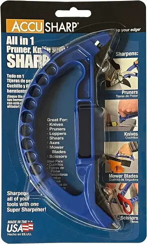 [3美國直購] AccuSharp All-in-One Sharpener 多功能 磨刀器 適 廚刀 鋸齒刀 片刀 剪刀 斧頭r Classic Knife Sharpener Triple-Action Austrian Tungsten Carbide