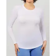 Go Clove Women's Featherlite Underscrub - White- Size S