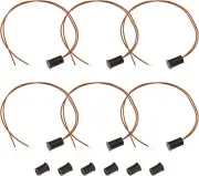 6Pcs Switch Alarm Recessed Wired Magnetic Reed Switch Alarm Embedded Wired Door