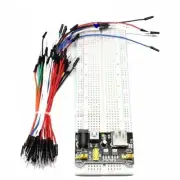 MB-102 Breadboard Power MB102 830 Points Bread Board Kit Flexible Jumper Wires L