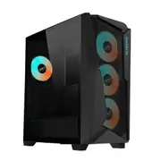 Gigabyte C301V2 RGB Tempered Glass E-ATX Black Mid Tower Gaming Chassis 2x3.5" 2x2.5" 2xUSB3.0 Detachable Dust Filter Liquid Cooling PSU Standard ATX