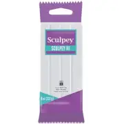 III Polymer Oven-Bake Clay White Non Toxic 8 oz. bar great for modeling sculp...
