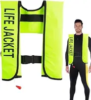 Swimming Vest for Adults, Automatic Inflatable Floating Vest, Buoyancy Suit for Rafting Kayaking Boating Fishing Surfing Paddleboarding Beach